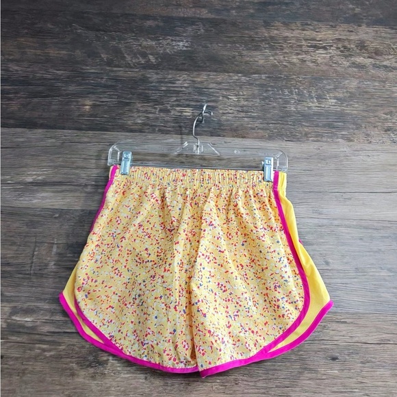 Nike Pants - Nike Yellow and Pink Women's Athletic Shorts